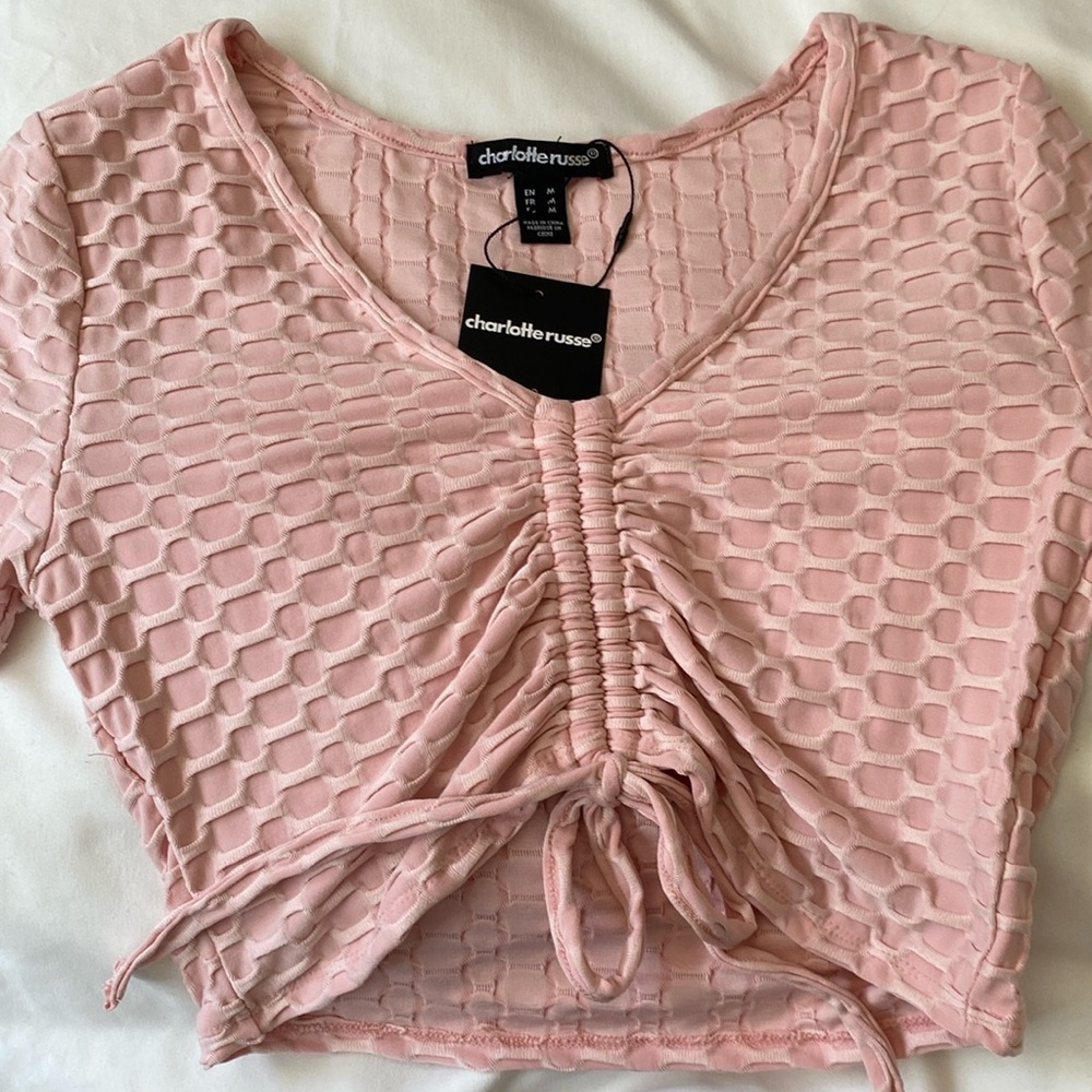 Charolette Russe Cropped Tie Top